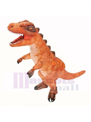 Braun Tyrannosaurus T-Rex Dinosaurier Aufblasbar Kostüm Halloween Weihnachten für Erwachsene