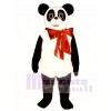 Niedlich Weihnachten Panda mit Bow Maskottchen Kostüm