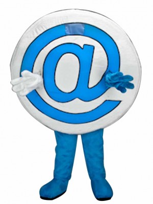 E-Mail Symbol bei @ Maskottchen Kostüme Tier