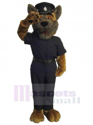 Cooler Uniform-Polizeihund Maskottchen Kostüm Tier