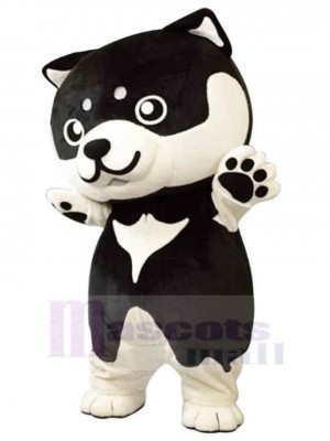 Baby weißer und schwarzer Hund Maskottchen Kostüm Tier