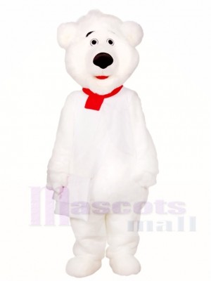 Weiß Eisbär Maskottchen Kostüme Tier